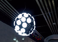 A suspensão moderna do diodo emissor de luz do acrílico de alumínio ilumina lâmpadas incompletas da esfera para a sala de visitas