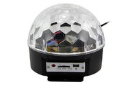 Bola mágica de cristal do RGB com SD e luzes do disco do diodo emissor de luz de USB para o dance party de X'mas