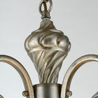 Estilo americano de suspensão branco de prata das luzes de teto do ferro forjado, luz 3