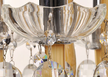Candelabro de cristal luxuoso interno moderno/candelabro do art deco para o molho do restaurante