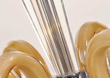 Candelabro de cristal luxuoso interno moderno/candelabro do art deco para o molho do restaurante