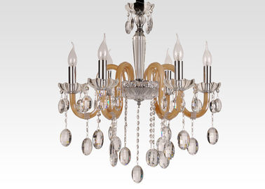Candelabro de cristal luxuoso interno moderno/candelabro do art deco para o molho do restaurante