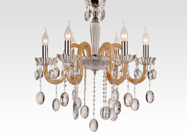 Candelabro de cristal luxuoso interno moderno/candelabro do art deco para o molho do restaurante