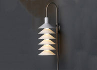 O pendente de suspensão do metal branco ilumina 60W para UL decorativo home RoHs do CE