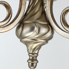 candelabro europeu do metal 300W e do vidro com luz das máscaras de lâmpada 3