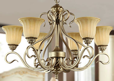Prata/de metal e vidro do ouro candelabro do ferro forjado do vintage com máscaras, 6 600W claros E27