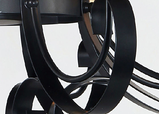 o candelabro de vidro ambarino do ferro forjado retro grande da altura de 64cm ilumina-se/lâmpada para o banheiro
