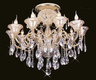 O candelabro do diodo emissor de luz do ferro forjado da sala de jantar/banheiro ilumina-se com revestimento dourado