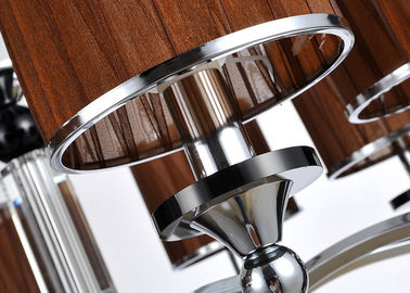 Hotel Salão/candelabro decorativo cromo do vestíbulo, candelabro moderno do cristal do ferro forjado