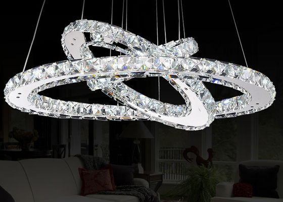 candelabro de cristal luxuoso contemporâneo do diodo emissor de luz 47W para iluminação home/comercial da decoração