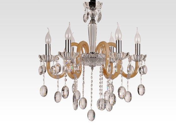 Candelabro de cristal luxuoso interno moderno/candelabro do art deco para o molho do restaurante
