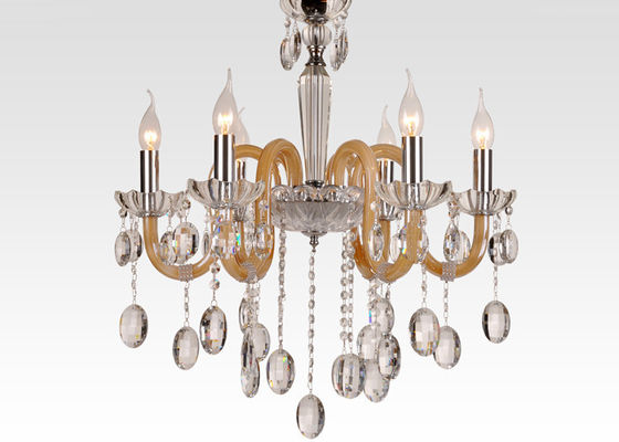 Candelabro de cristal luxuoso interno moderno/candelabro do art deco para o molho do restaurante