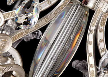 Luz de cristal luxuosa da camada 18 do candelabro 2 do estilo italiano retro e tradicional grande