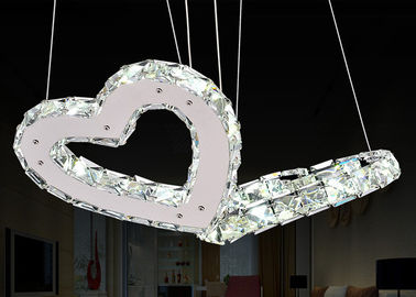 Candelabro de cristal luxuoso moderno dado forma coração