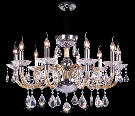 Iluminação de cristal contemporânea do candelabro E14/E27 da bacará com 18 luzes