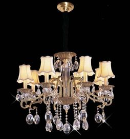 Iluminação de cristal contemporânea de bronze durável do candelabro com diodo emissor de luz do poder superior