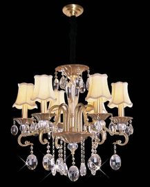 Iluminação de cristal contemporânea de bronze durável do candelabro com diodo emissor de luz do poder superior