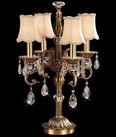 Iluminação de cristal contemporânea de bronze durável do candelabro com diodo emissor de luz do poder superior