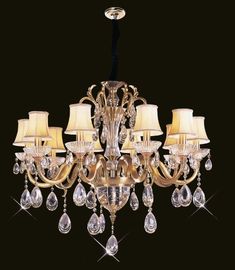 O lúmen alto 18 ilumina a iluminação do candelabro do cristal de 1050 x de 820mm/iluminação comercial do pendente do diodo emissor de luz