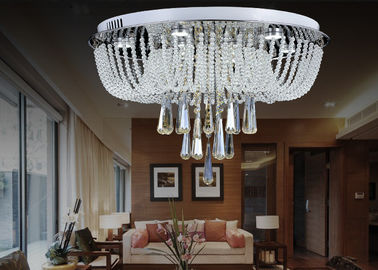 Diodo emissor de luz de cristal redondo moderno das luzes de teto 30w para a sala de jantar/decoração de vida de Romm