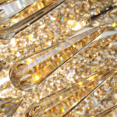 A luz de teto de cristal de vidro Leaded, contemporâneo suspendeu o candelabro decorativo
