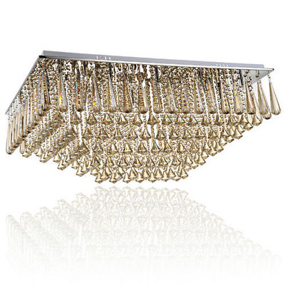 A luz de teto de cristal de vidro Leaded, contemporâneo suspendeu o candelabro decorativo