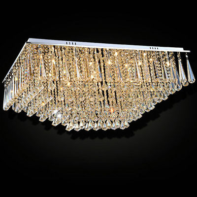 A luz de teto de cristal de vidro Leaded, contemporâneo suspendeu o candelabro decorativo