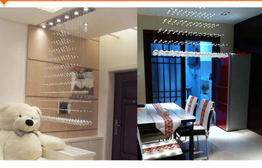 220V/110v refrigeram o revestimento dourado de cristal branco das luzes de teto do diodo emissor de luz 18W