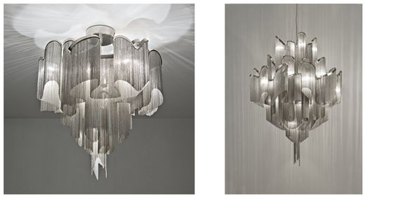 Candelabros de vidro modernos largos modernos, dispositivo elétrico dos candelabros da parte alta para a decoração home