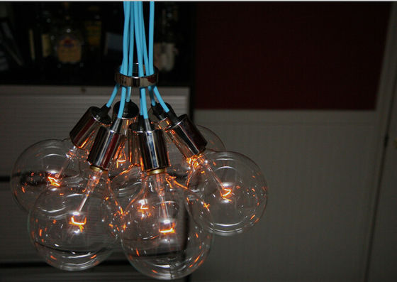 Luzes de alumínio das cabeças E27 do candelabro 19 da bola de vidro para a decoração da sala