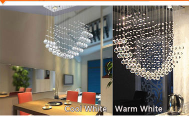Luz de cristal do pendente da sala de jantar, 3pcs * o candelabro 3W ilumina-se