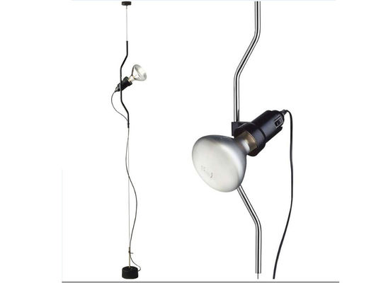Assoalho minimalista de Parentesi à luz do aço carbono da lâmpada do teto com forma tubular