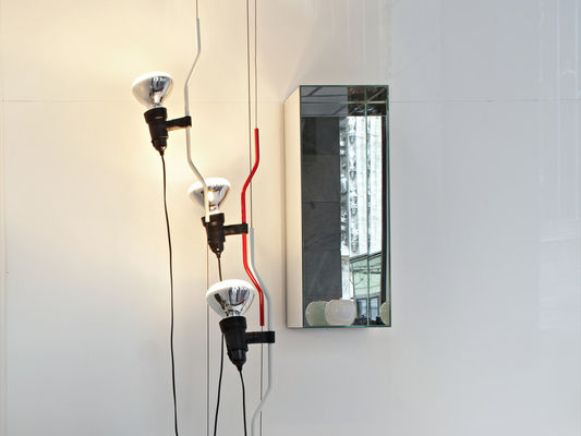 Assoalho minimalista de Parentesi à luz do aço carbono da lâmpada do teto com forma tubular