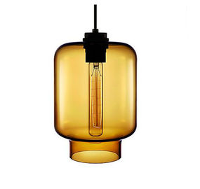 Lâmpada de pendente luxuoso da garrafa da forma de vidro clara, dispositivos elétricos de iluminação industriais