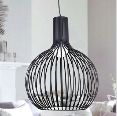 Lâmpada de pendente dada forma do ferro da luz da suspensão do estilo tradicional lanterna moderna chinesa para a decoração home