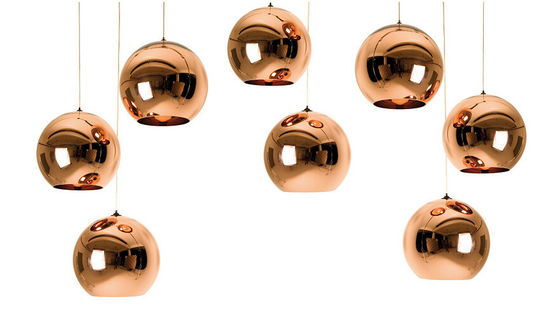 Luz moderna contemporânea do pendente do cobre da luz da suspensão por Tom Dixon