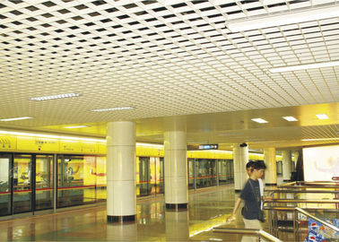 material de construção grating moderno do teto da grade do metal para sistemas de suspensão do teto