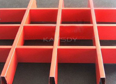 Colora a grade de alumínio do teto da suspensão à prova de fogo ou a grade de aço inoxidável feita sob encomenda do teto