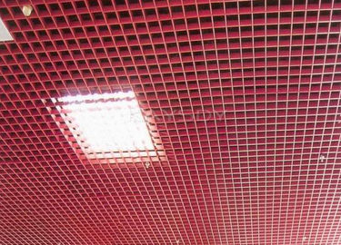 Colora a grade de alumínio do teto da suspensão à prova de fogo ou a grade de aço inoxidável feita sob encomenda do teto