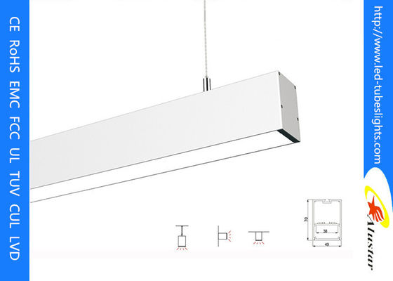 o pendente de suspensão em mudança da cor linear comercial do diodo emissor de luz 2600k ilumina 49mmX70mm