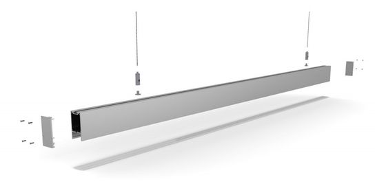 o pendente de suspensão em mudança da cor linear comercial do diodo emissor de luz 2600k ilumina 49mmX70mm