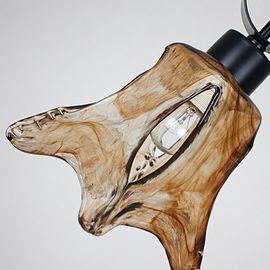 Únicos dispositivos elétricos de iluminação pretos matte principais do ferro forjado que penduram luzes do pendente