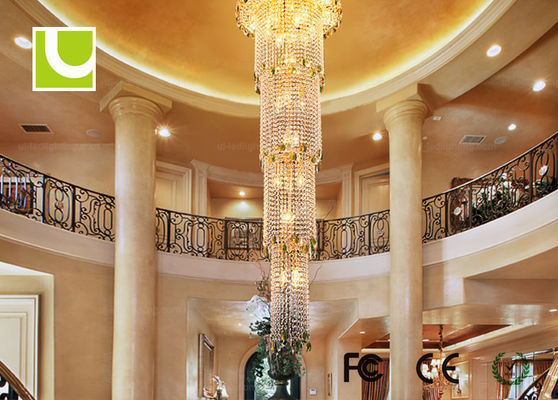 CE dourado da iluminação do candelabro e do pendente do diodo emissor de luz 80 da sala de jantar/hotel/RoHS