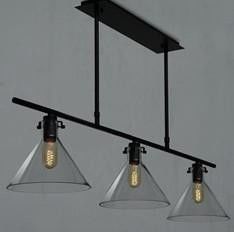 Candelabro de suspensão sofisticado elegante das luzes de teto com as três trombetas de vidro