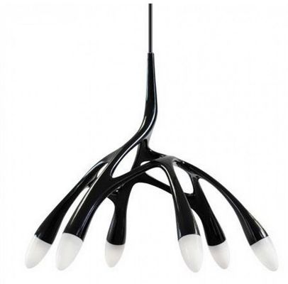 Candelabro luxuoso do teto da pata do pássaro da resina do candelabro do teto de vidro do ramo do hotel