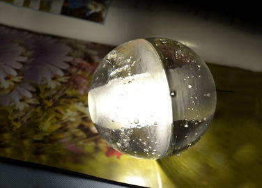 Pendente de suspensão da bola moderna do cristal que ilumina o candelabro decorativo do diodo emissor de luz