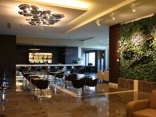 O cromo moderno Skydro conduziu luzes do candelabro com materiais do ABS Zinc+alloy para a decoração comercial da iluminação