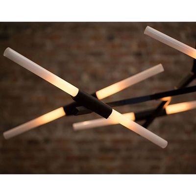 1 ano conduziu luzes do candelabro, dispositivo elétrico de iluminação moderno do candelabro do pendente da garantia