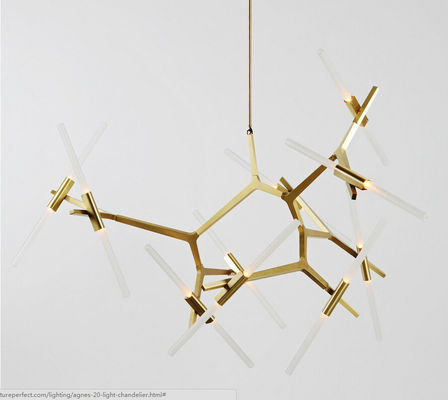 1 ano conduziu luzes do candelabro, dispositivo elétrico de iluminação moderno do candelabro do pendente da garantia