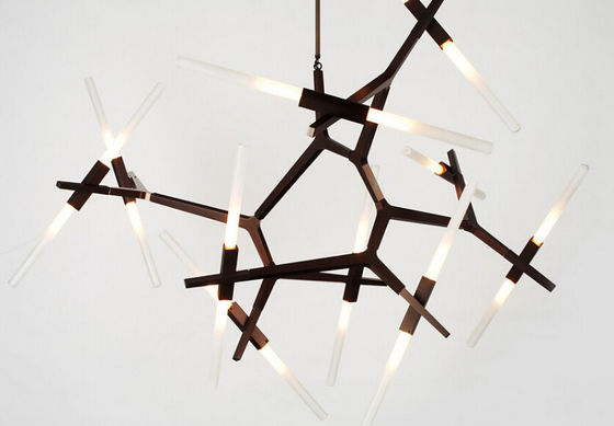1 ano conduziu luzes do candelabro, dispositivo elétrico de iluminação moderno do candelabro do pendente da garantia